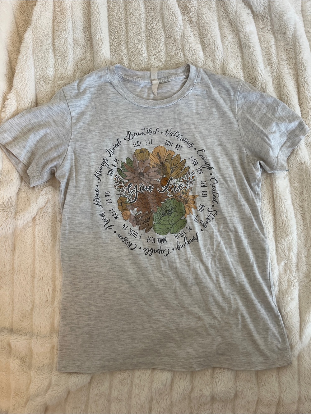 Love in Faith Graphic Heather Gray T-Shirt